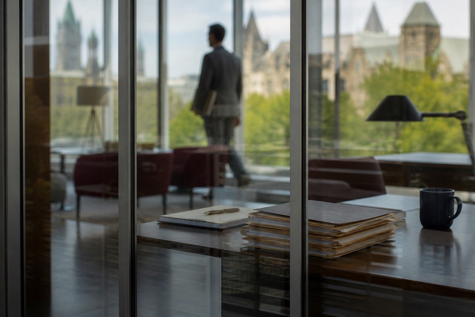 Documents seen through privacy-preserving reflective glass
